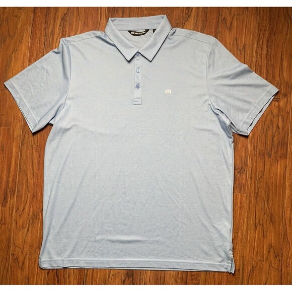 Travis Mathew Other - TRAVIS MATHEW Shirt Mens XXL Light Blue Pima Cotton Golf Polo Casual